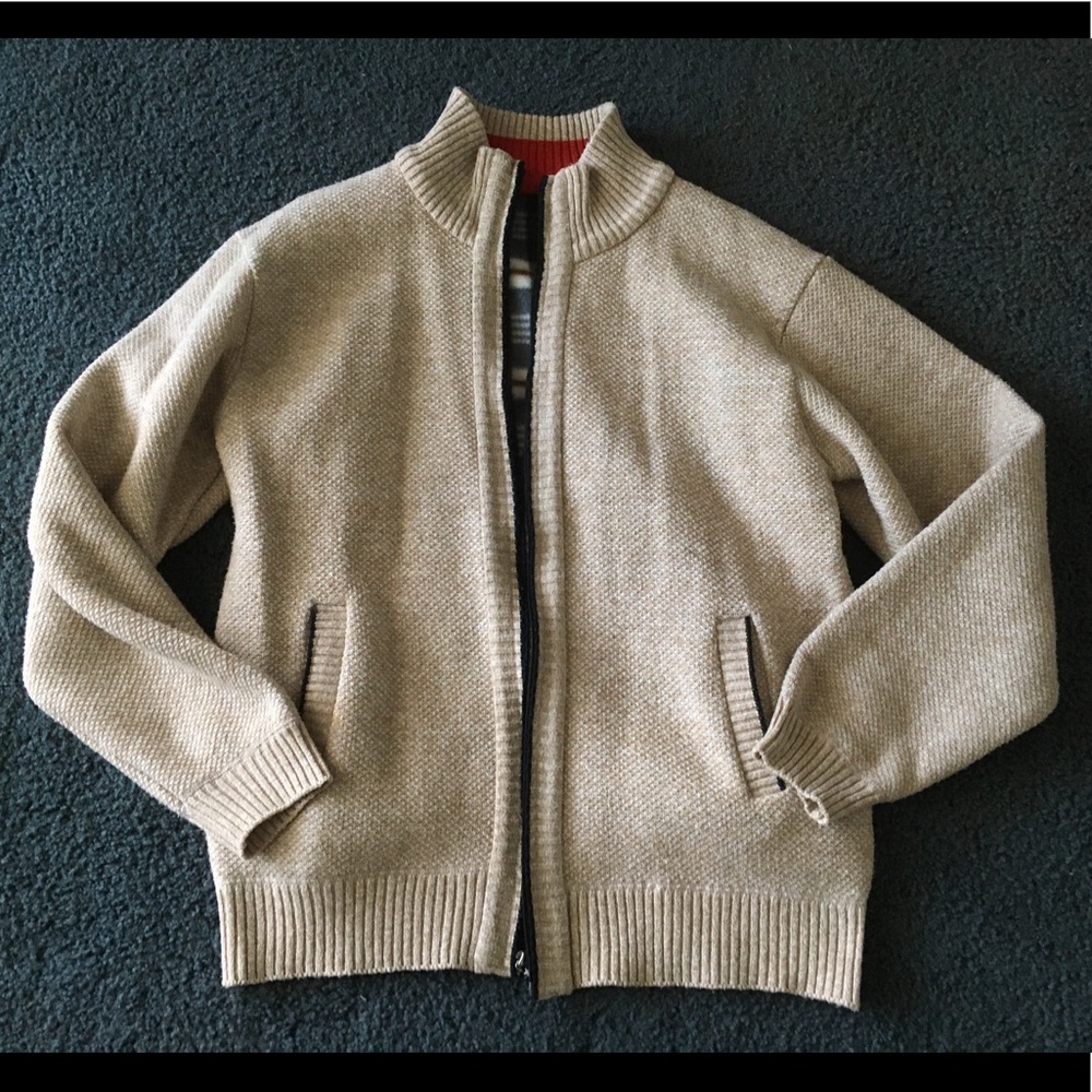 Cream Zip-Up Jacket